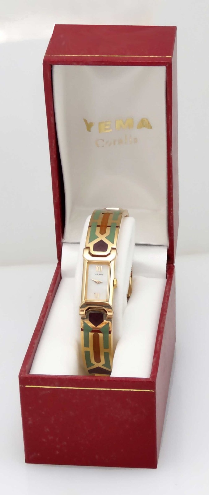 YEMA Paris YM 300 Women’s 3-3/4 Ligne Quartz Bangle Watch *New Vintage (Epoxy)