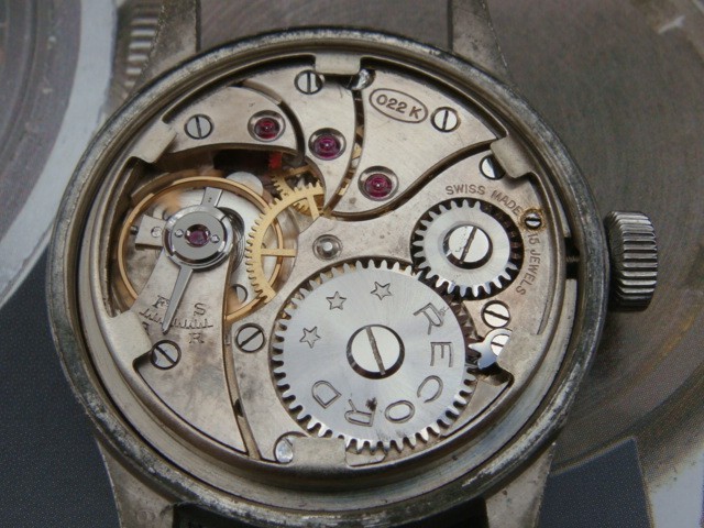 Record Dirty Dozen Military issue WWW WW2 vintage watch sterile dial full srvice