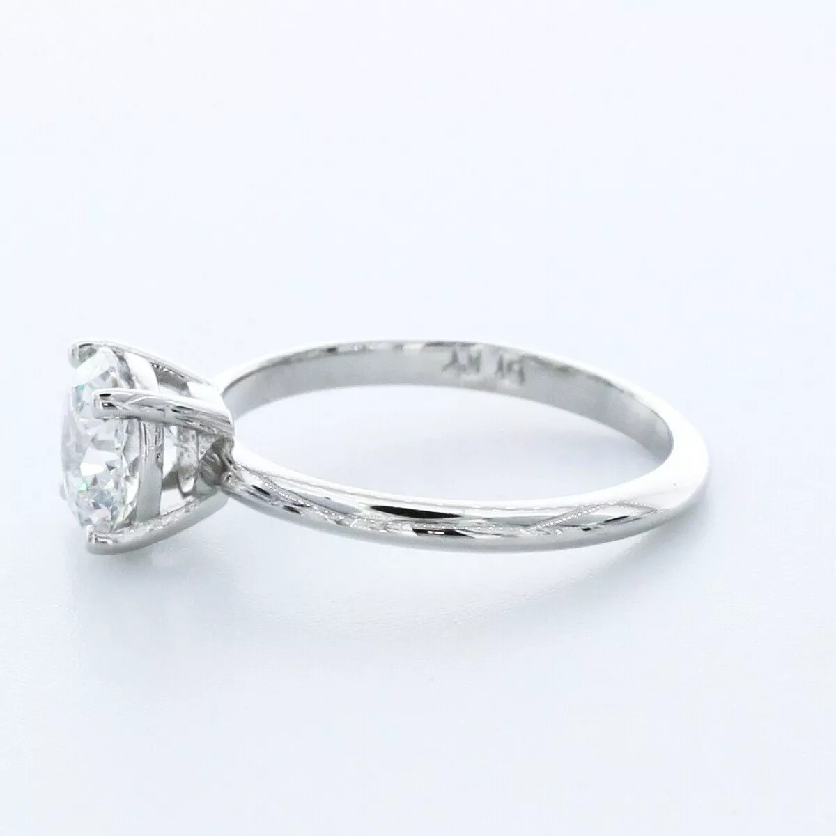 Solitaire Engagement Ring Classic 14K Gold 1.83 CT Round Lab-Grown Diamond D VS1