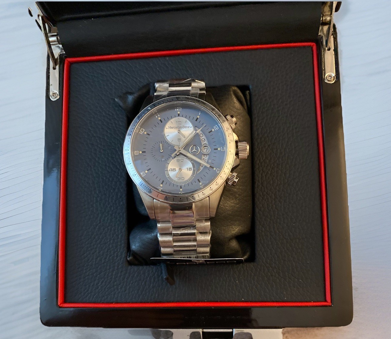 Mercedes-Benz Carrero Chronograph RARE SWISS Watch Ronda Limited Ed Stainless S