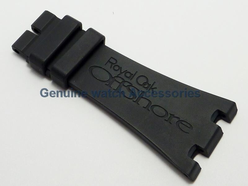 AUDEMARS PIGUET ROYAL OAK BLACK RUBBER SILICON(28mm X 18mm) STRAP BAND BRAND NEW