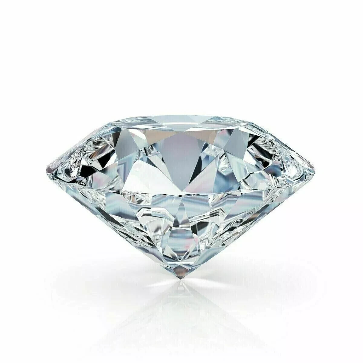 5 CT Natural White Diamond Round Cut VVS1 D Grade Ring Size Stone Certified D02