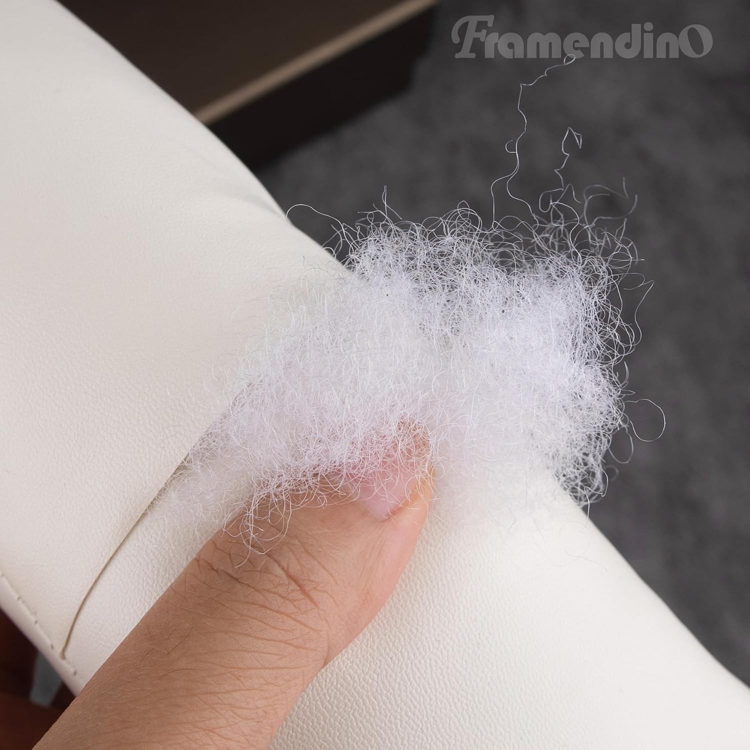 Framendino, 2 Pack White Long Watch Display Pillow PU Leather Bracelet Bangle