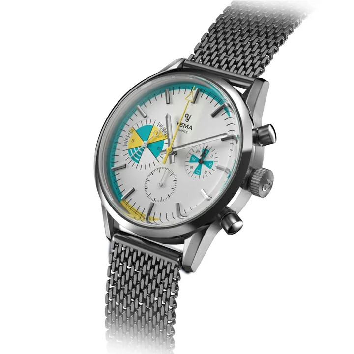 YEMA YMHF1583BM Watch Yachting Rough Mecha-Quartz Chronograph Stainless Steel