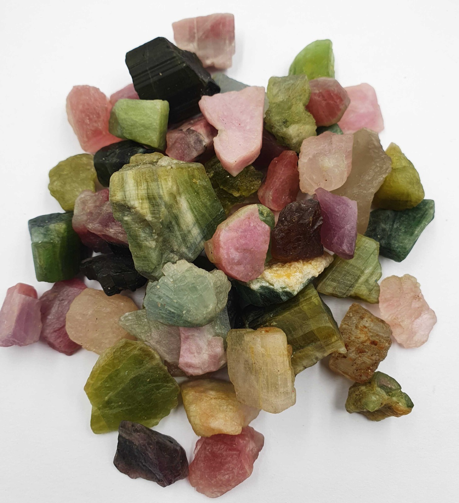 Natural Afghani Multi Tourmaline Pencil Form Rough, Multi tourmaline Rough Stone