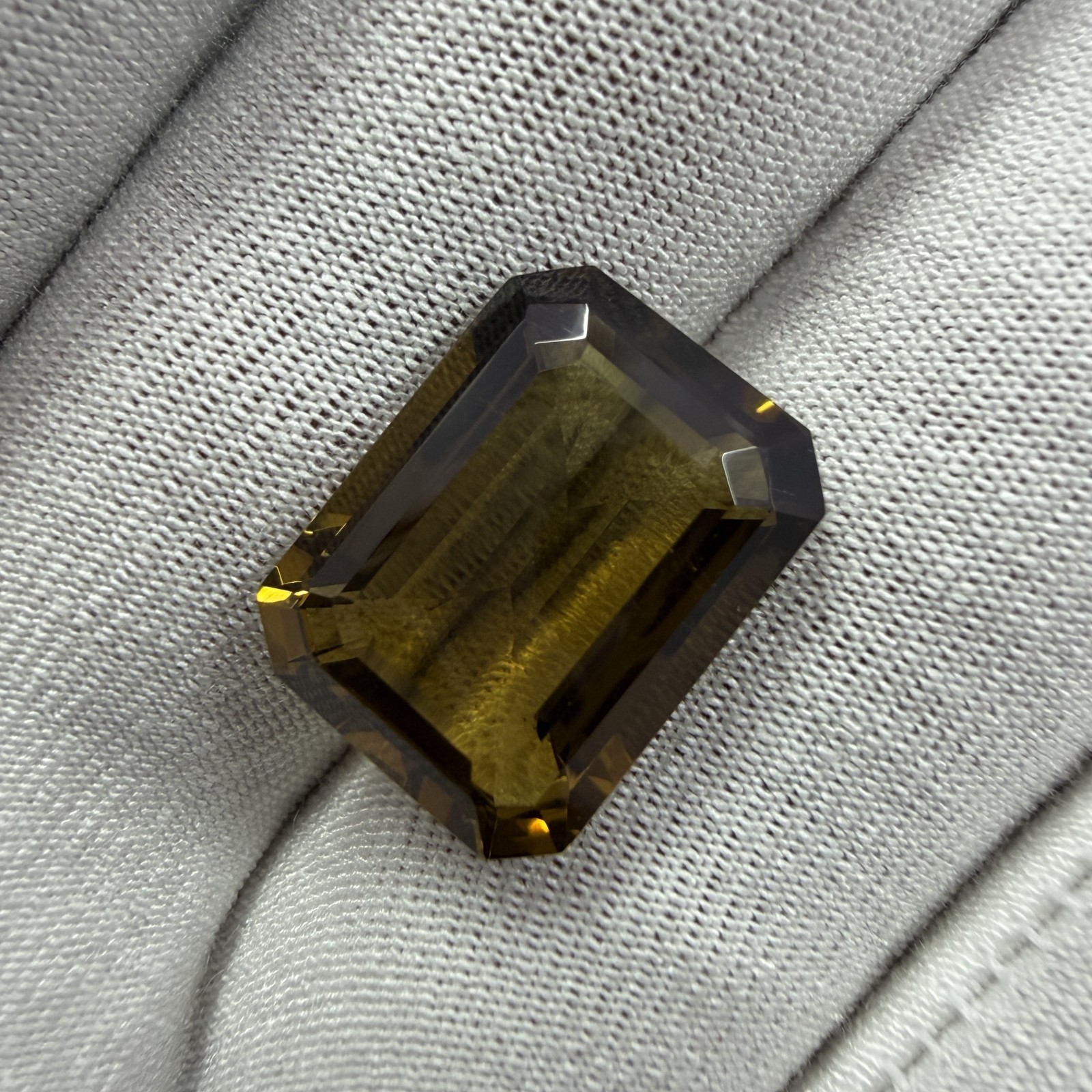 Honey Quartz Octagon Cut Certified Natural Gemstone
