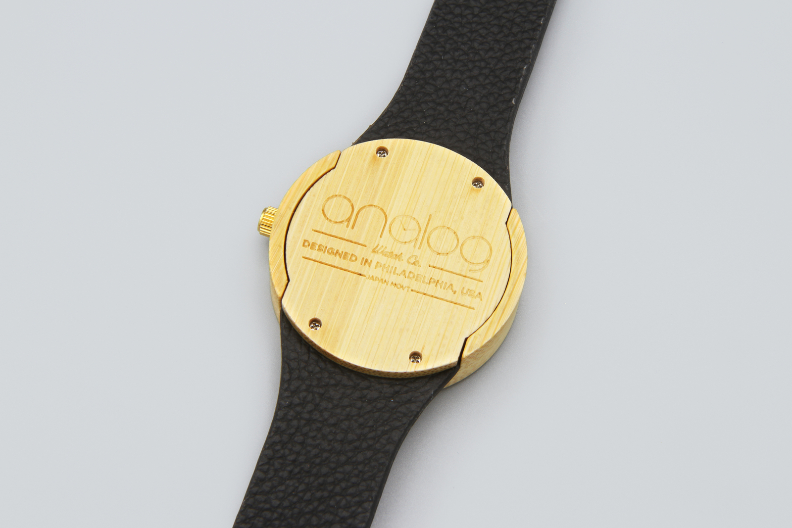 Working Analog Wrist Watch, Teak Wood Strap and Bamboo Body, Running Watch