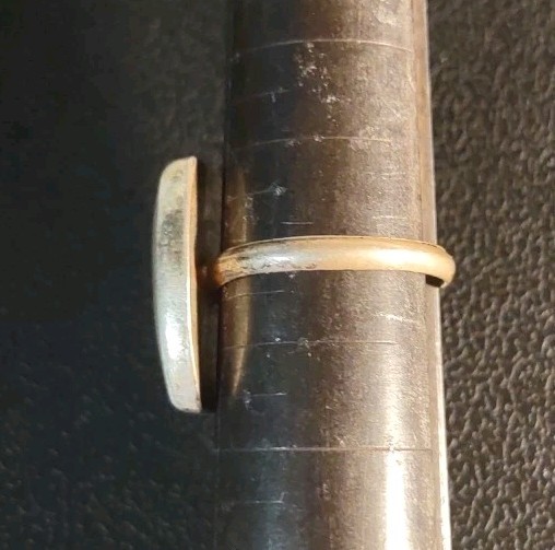 3.2 Grams Size 7.0 Sterling Silver Southwest Abalone Ring Old Pawn