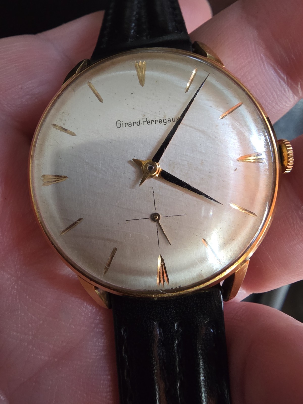 girard perregaux mens watch 14kt GP