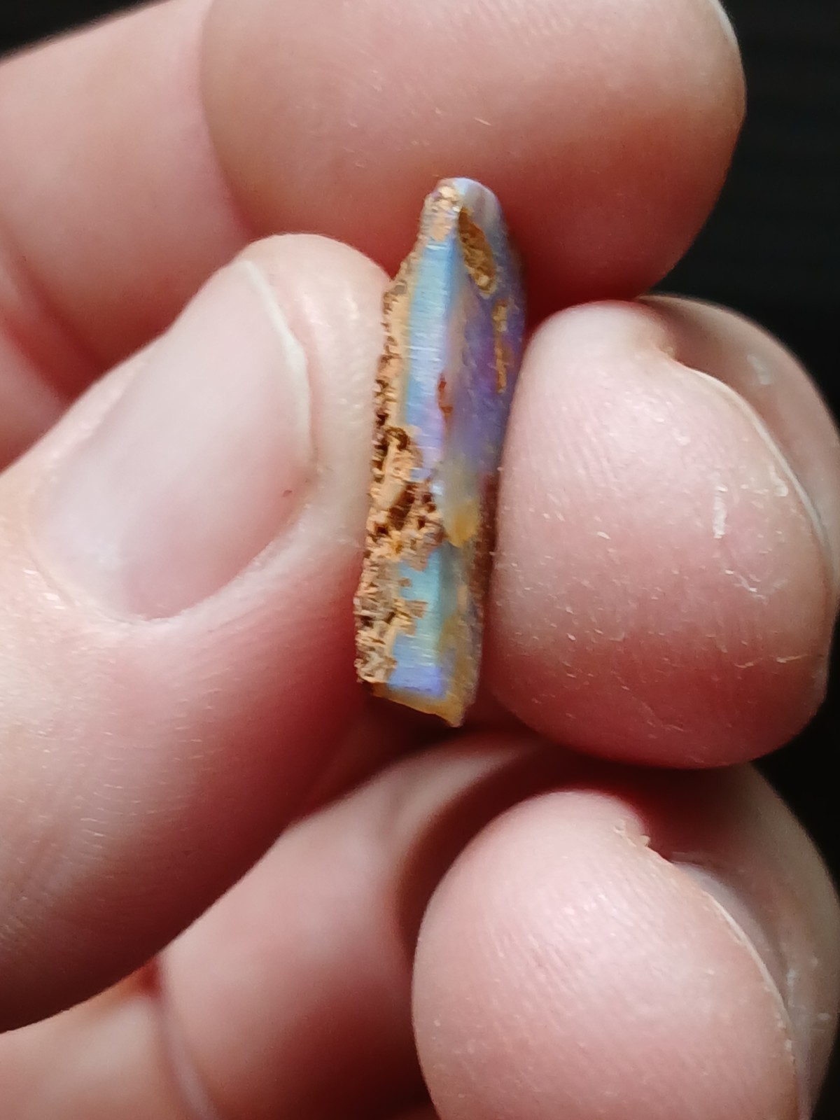 Australia Boulder Opal Unknown Field R2058 Specimen 3 Carat