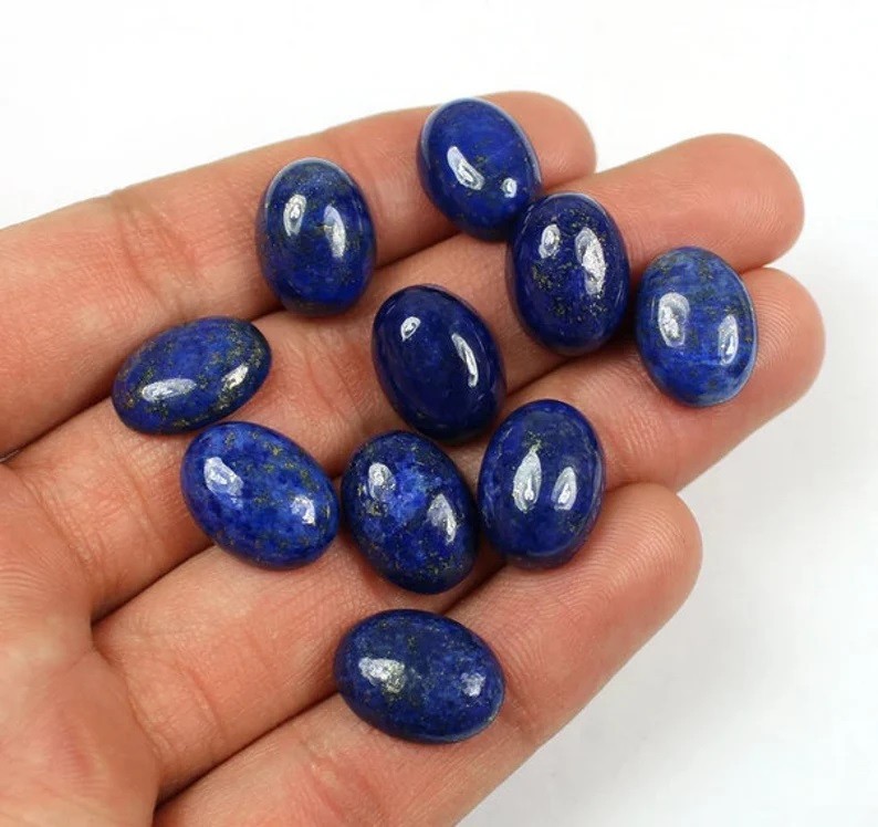 Natural Lapis LazuliOval Cabochon Loose Gemstones 3x5mm to 13x18mm Oval Cabochon