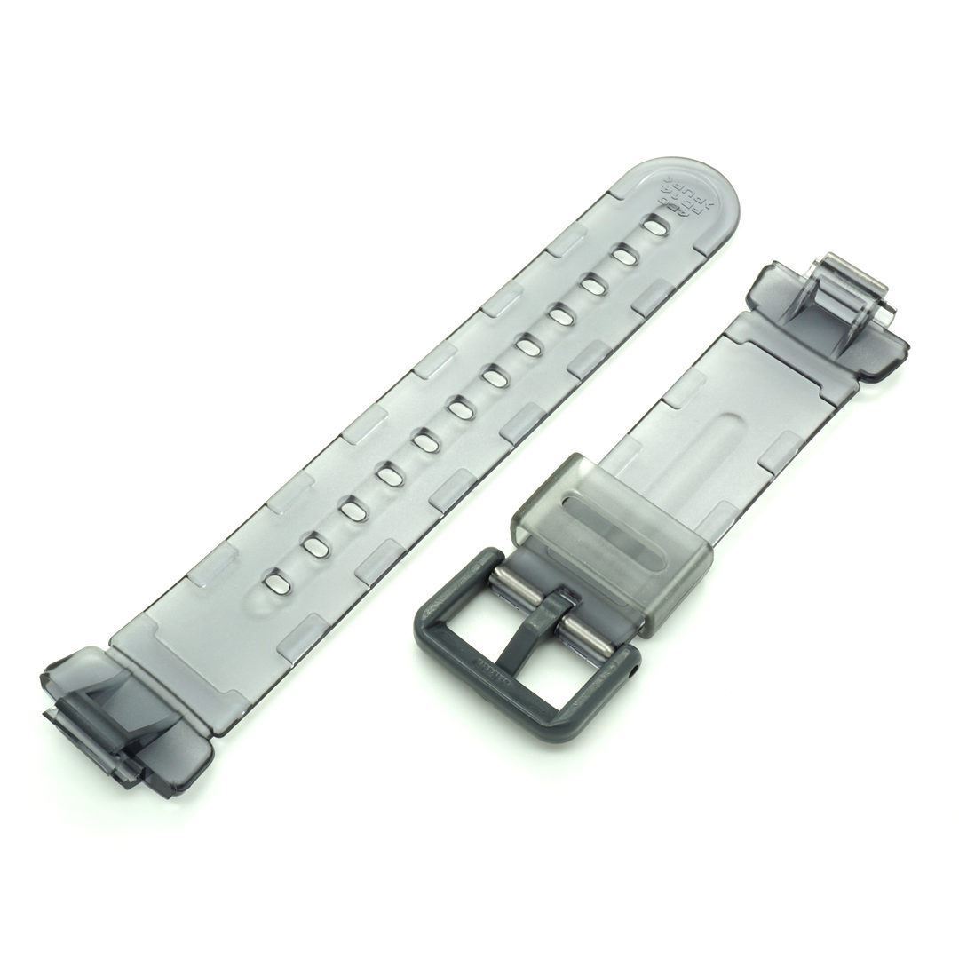 Genuine Casio Grey Translucent Watch Band Strap Jelly Baby-G BG-169A-8V BG169R-8