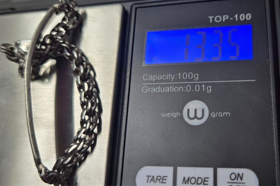 925 Sterling Silver Braided Link 7″ Bracelet 13 Grams