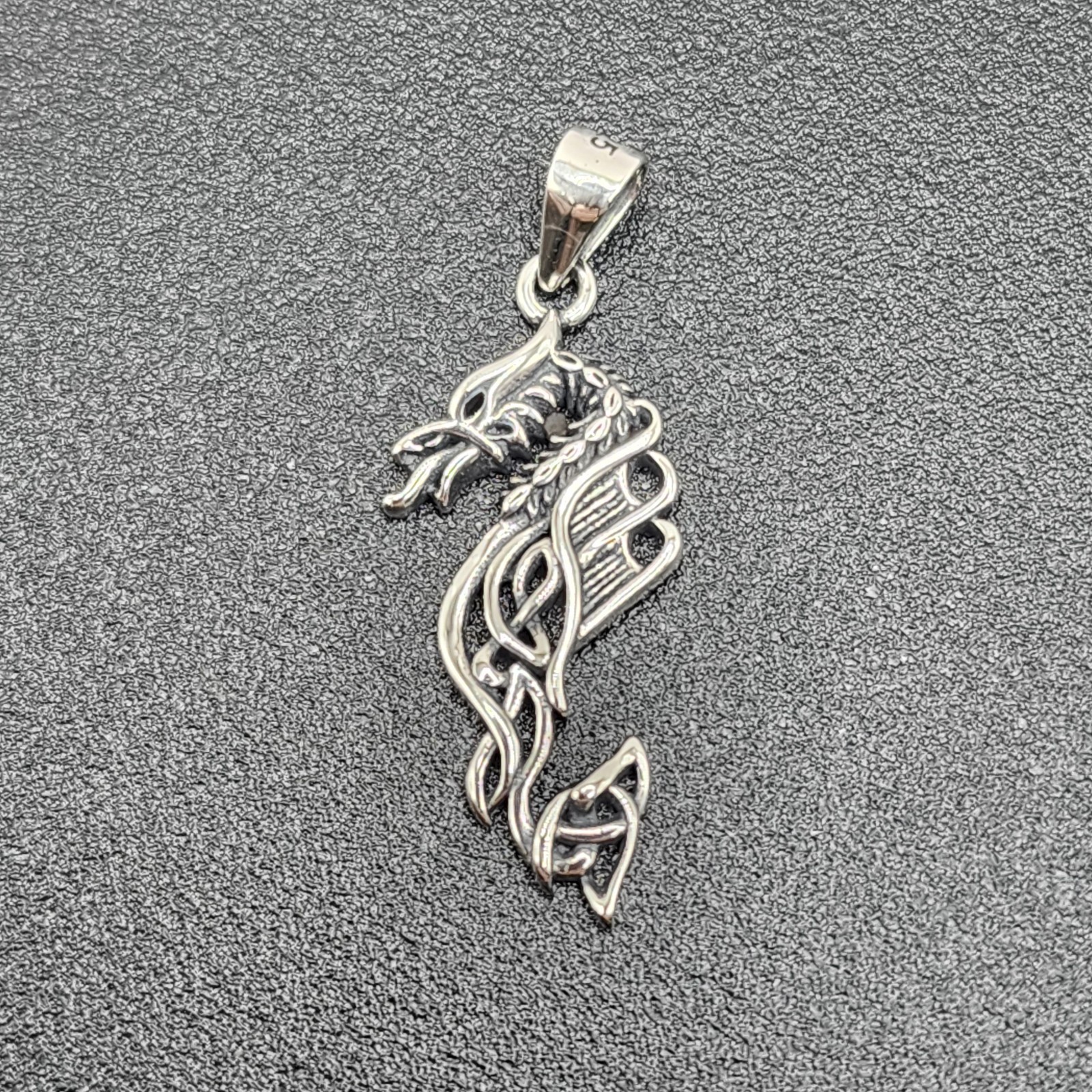 925 NEW Sterling Silver Pendant- Dragon 27mm Length 11mm Width FREE Shipping…