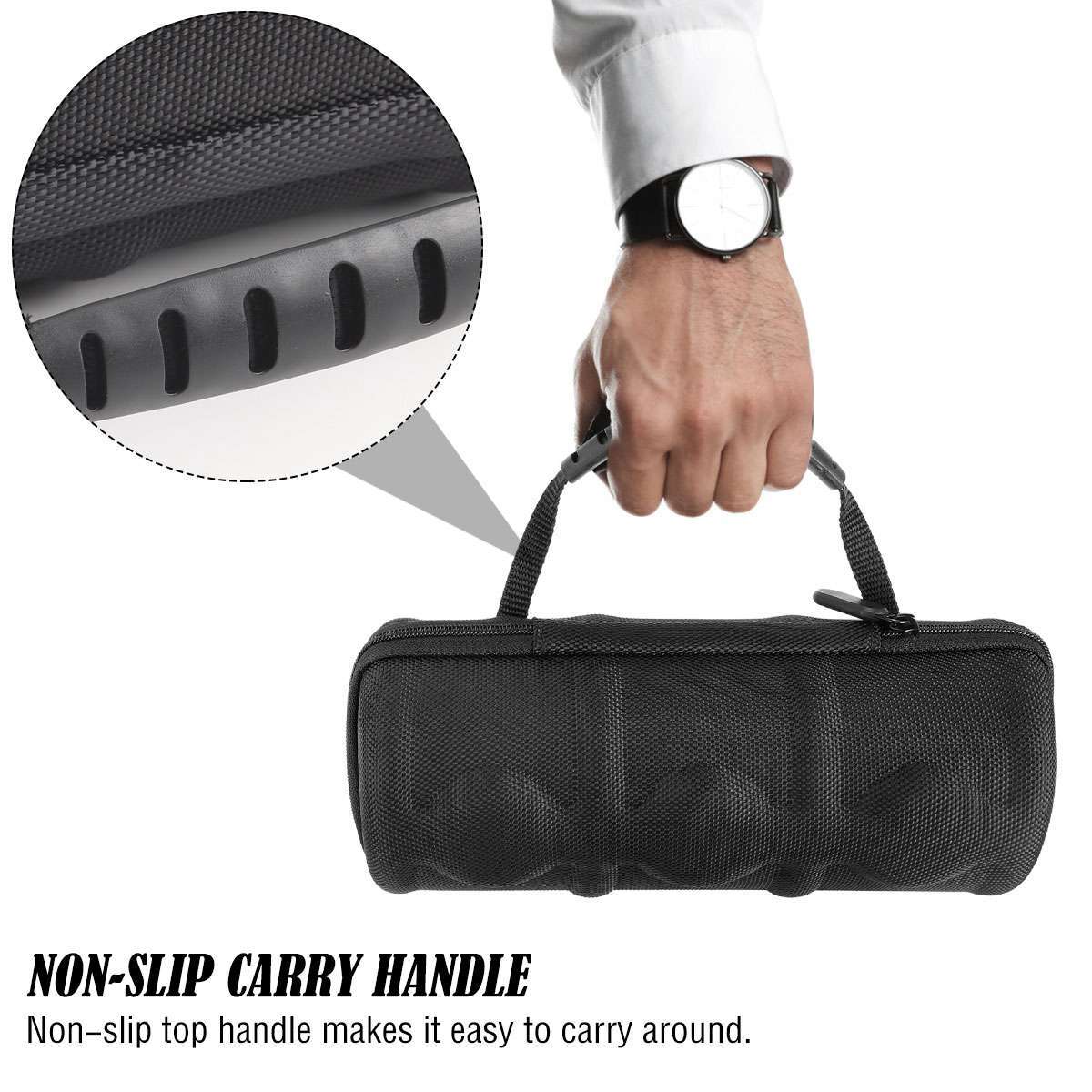 3Slot Travel Watch Roll Case Wristwatch Display Case Watch Storage Box Organizer