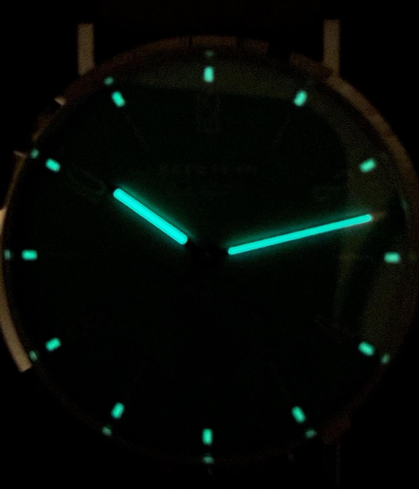 SEESTERN 38MM SMALL SECONDS MINIMALIST BAUHAUS STYLE AUTO SEAGULL LIGHT BLUE NEW