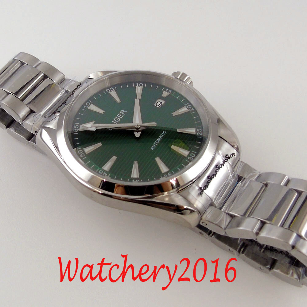 BLIGER NH35 Automatic Men’s Watch Date Sapphire Black/Green/Blue/White Dial 40mm