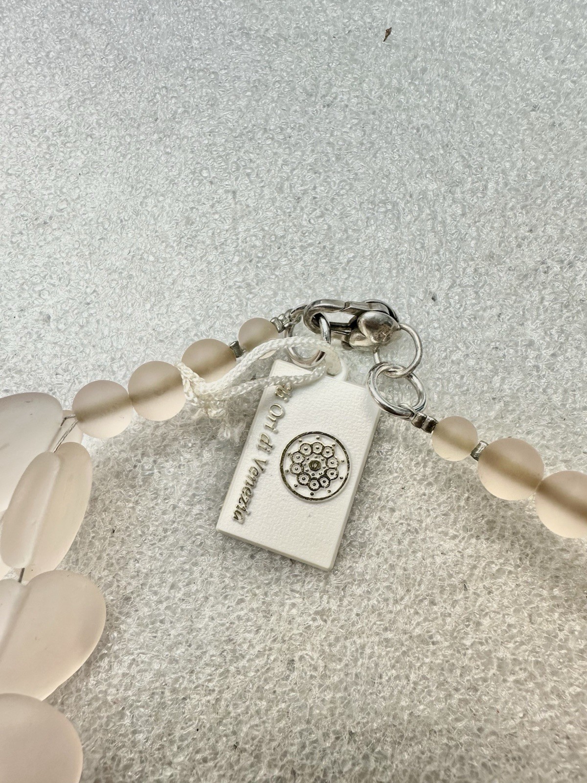 2015 Season NWT GLI ORI DI VENEZIA .925 Italy Murano Petal 20” Necklace