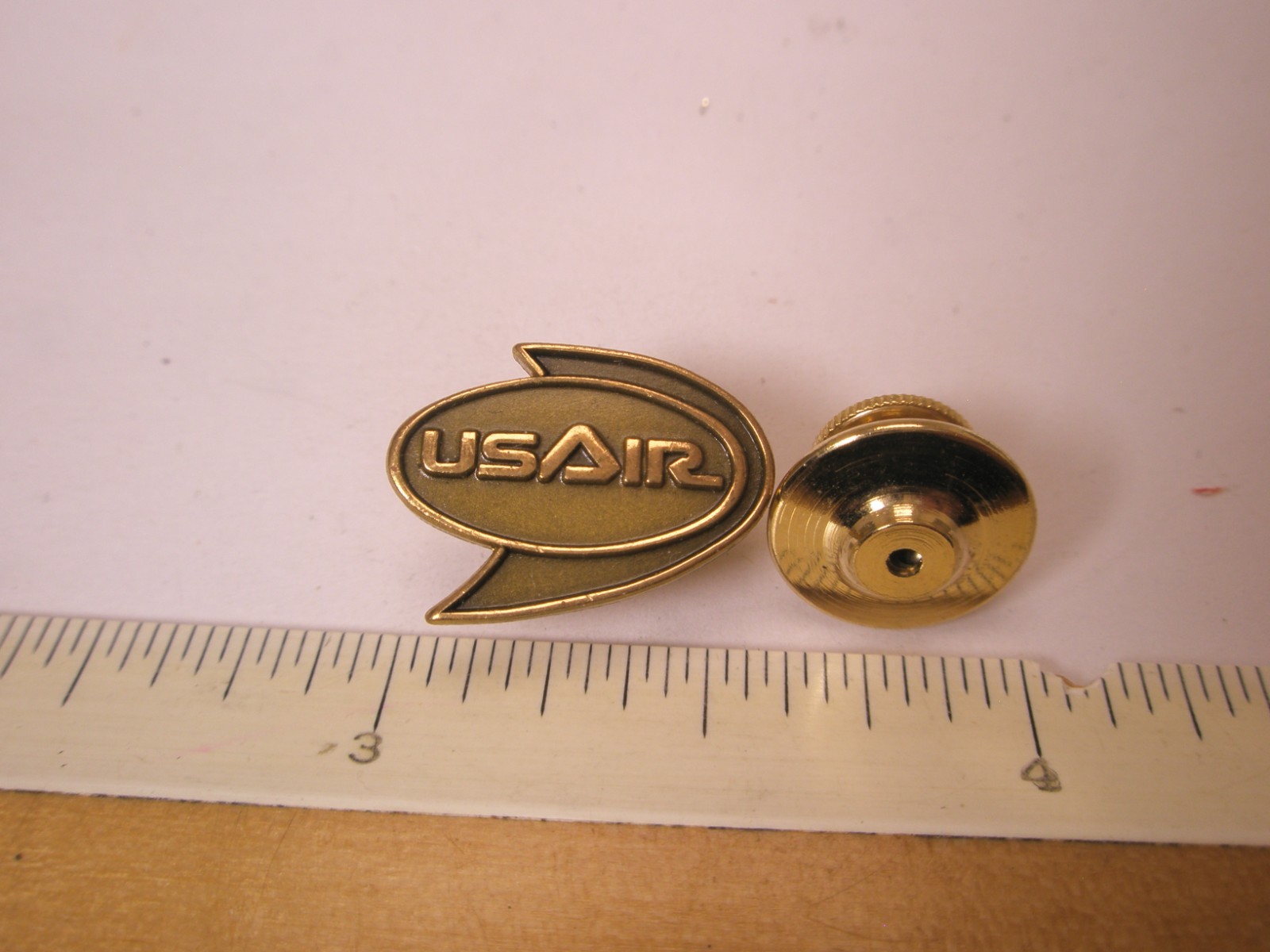 1979–1989 US Air logo Employee Vintage Tie Tack Lapel Pin h109
