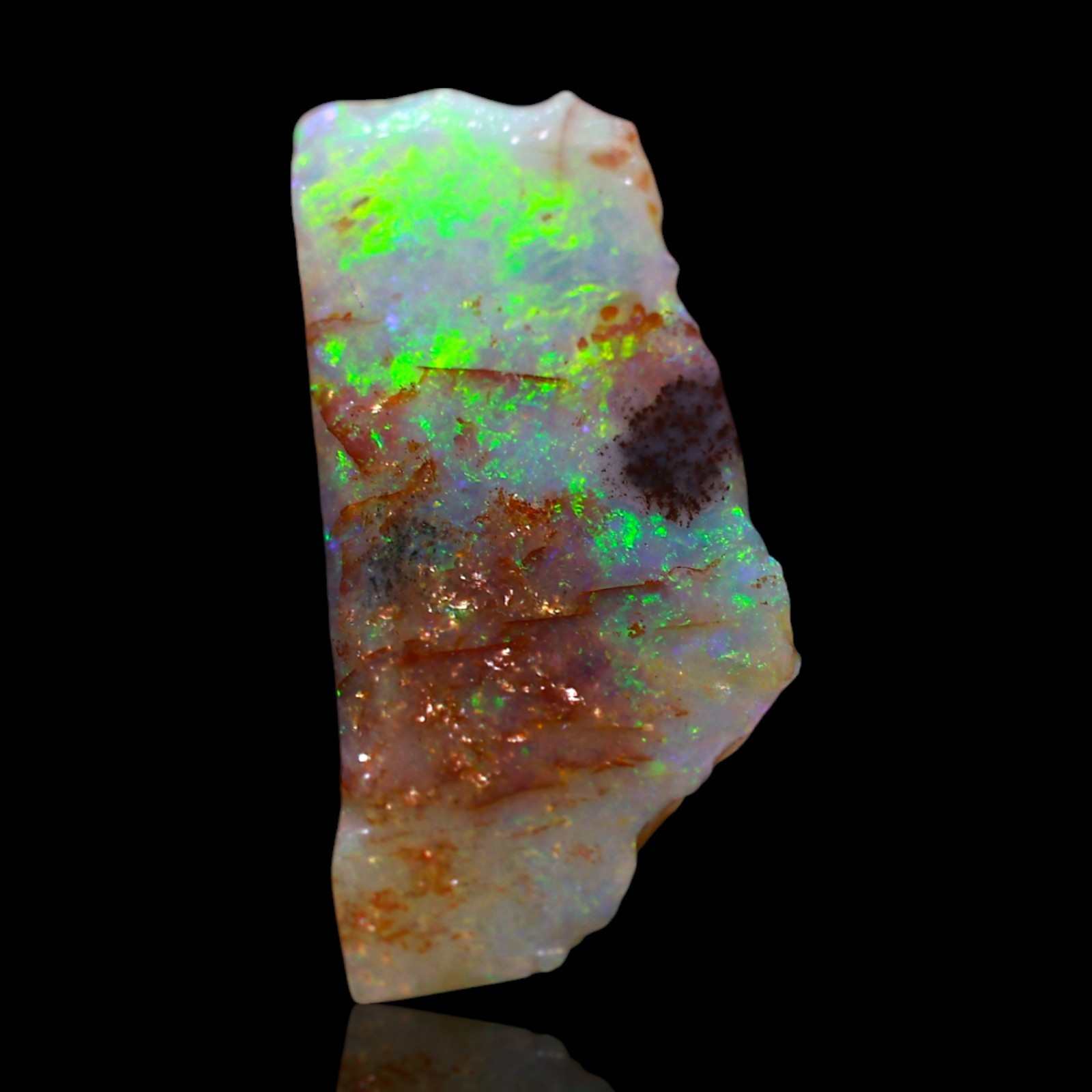 2.50 Cts Natural Fire Opal Artisan Rough Gemstone Bracelet Supply 15x7x3 mm