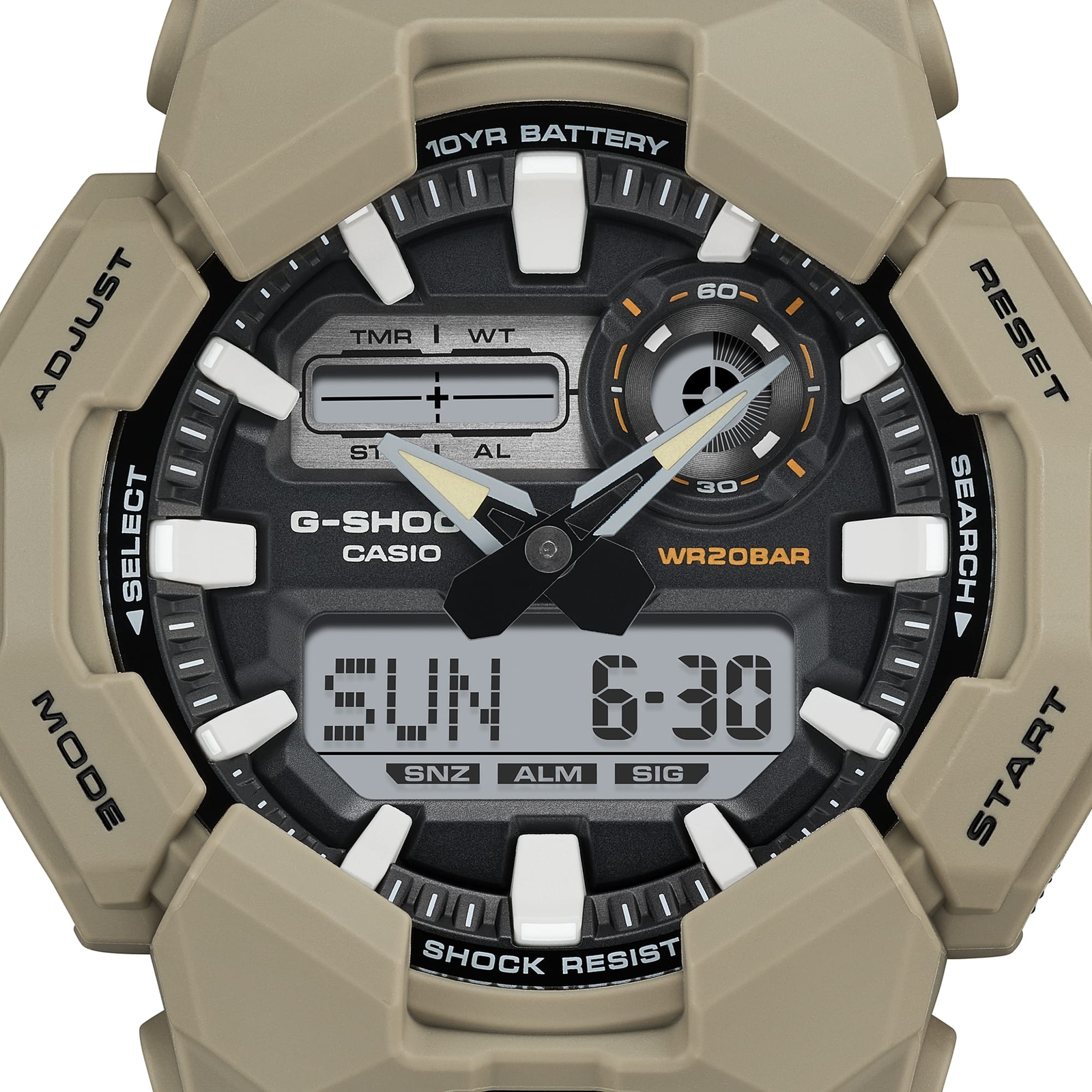 Casio G-Shock GA-010-5AJF Quartz Black Dial 51.9 mm Watch