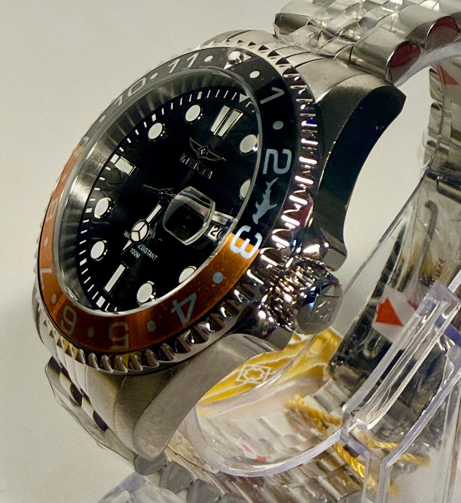 30621 Invicta Mens Pro Diver Charcoal Dial Stainless Steel 43mm Watch 100m PC32