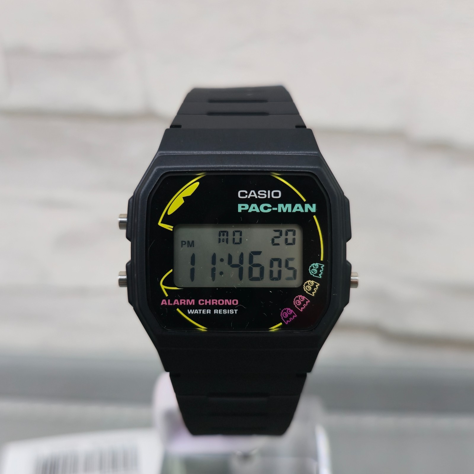Casio F-91WPC-1A PACMAN Limited Edition Digital Black Dial 35mm New Unisex Watch