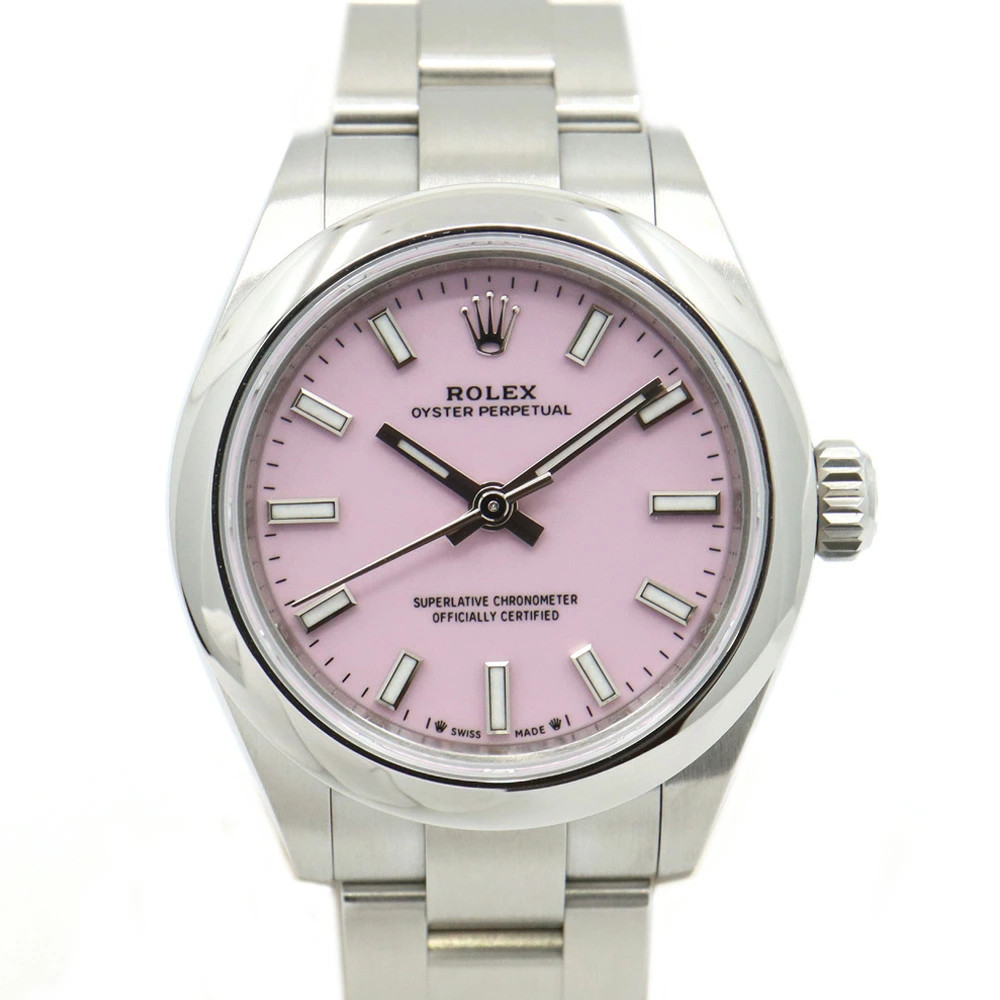 ROLEX Oyster Perpetual 28 276200 Pink Automatic Ladies Used Watch #61723