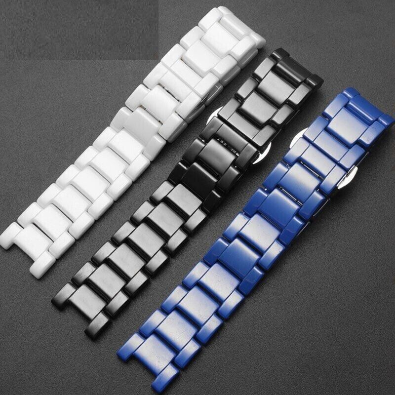 16/18/20mm Notch End Ceramic Watch Straps Bracelet Band Fits For GC