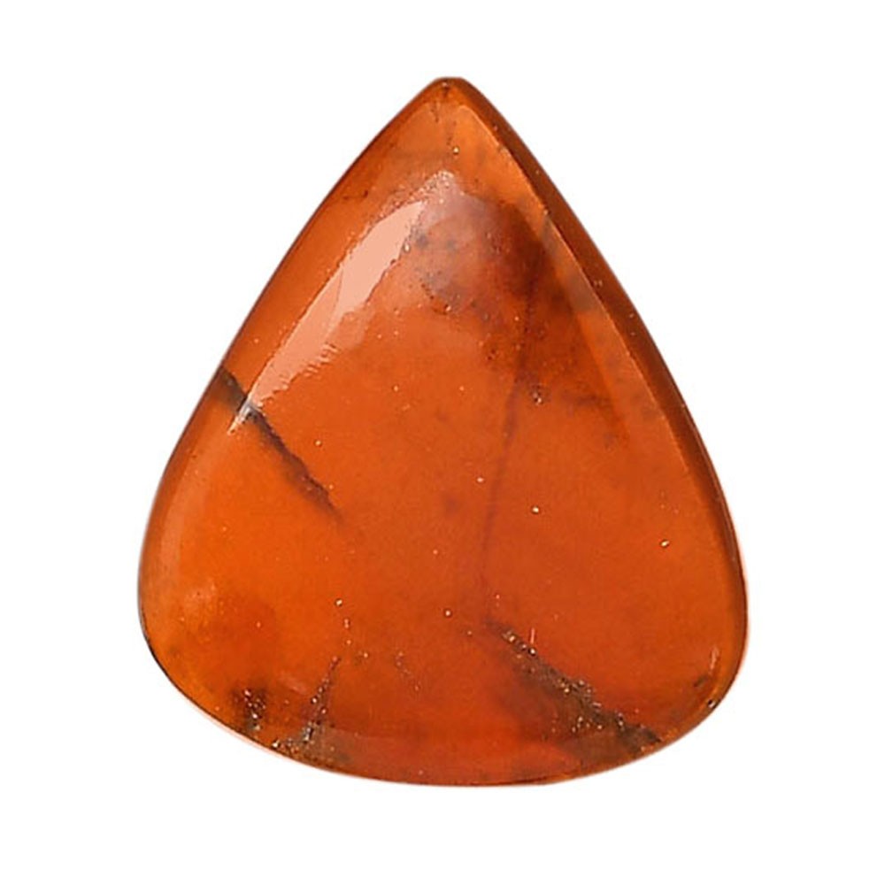 Natural Hessonite Garnet 21.3x25x4.3mm Heart Shape Polished Gemstone LS112-06235