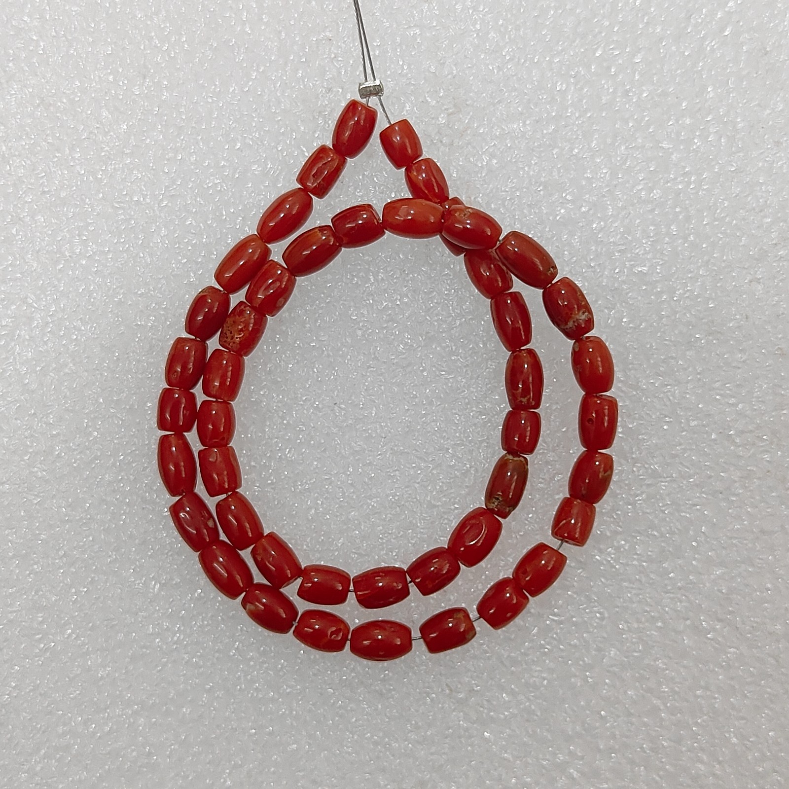 Top Quality Red Coral Beads Gemstone, Genuine Antique Red Coral Drum Shape Beads