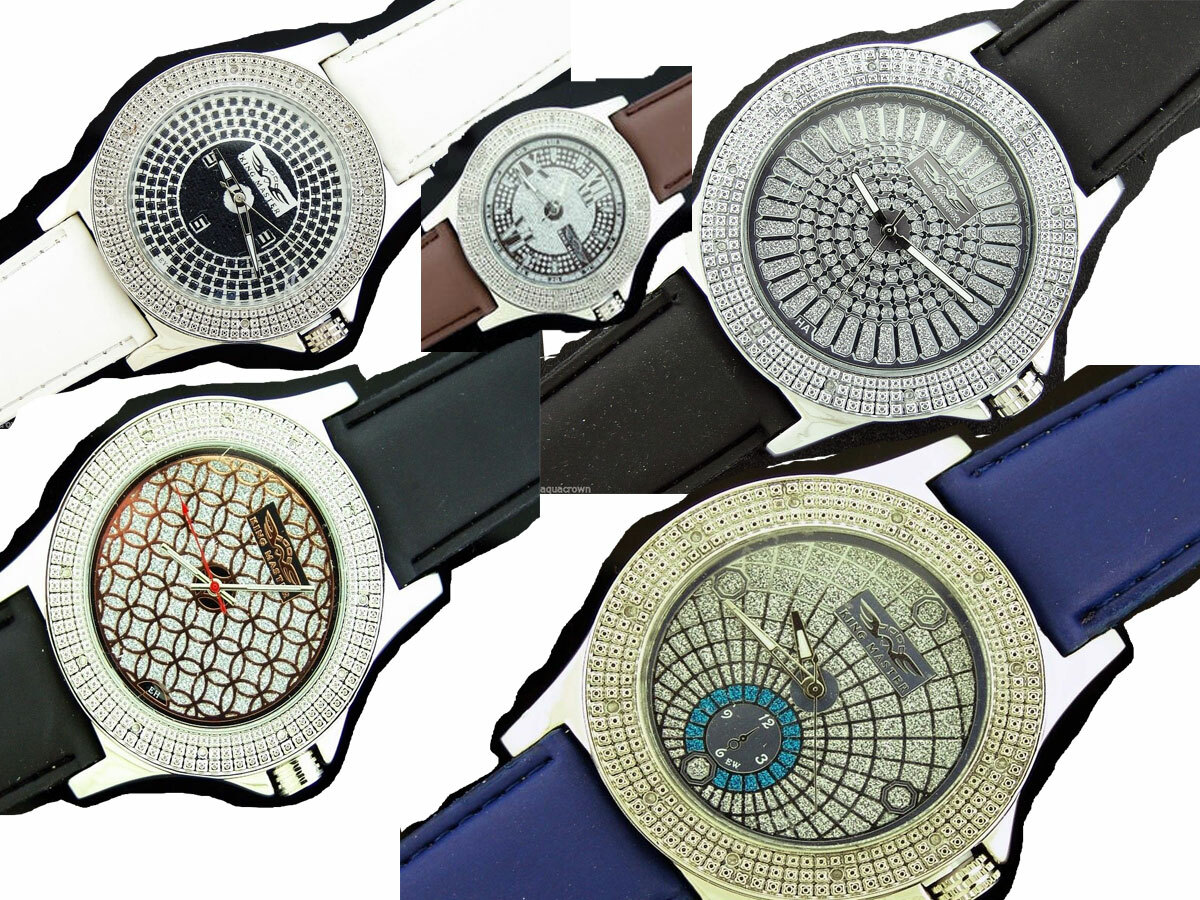 Men’s King Master 50mm Round 12 Diamonds