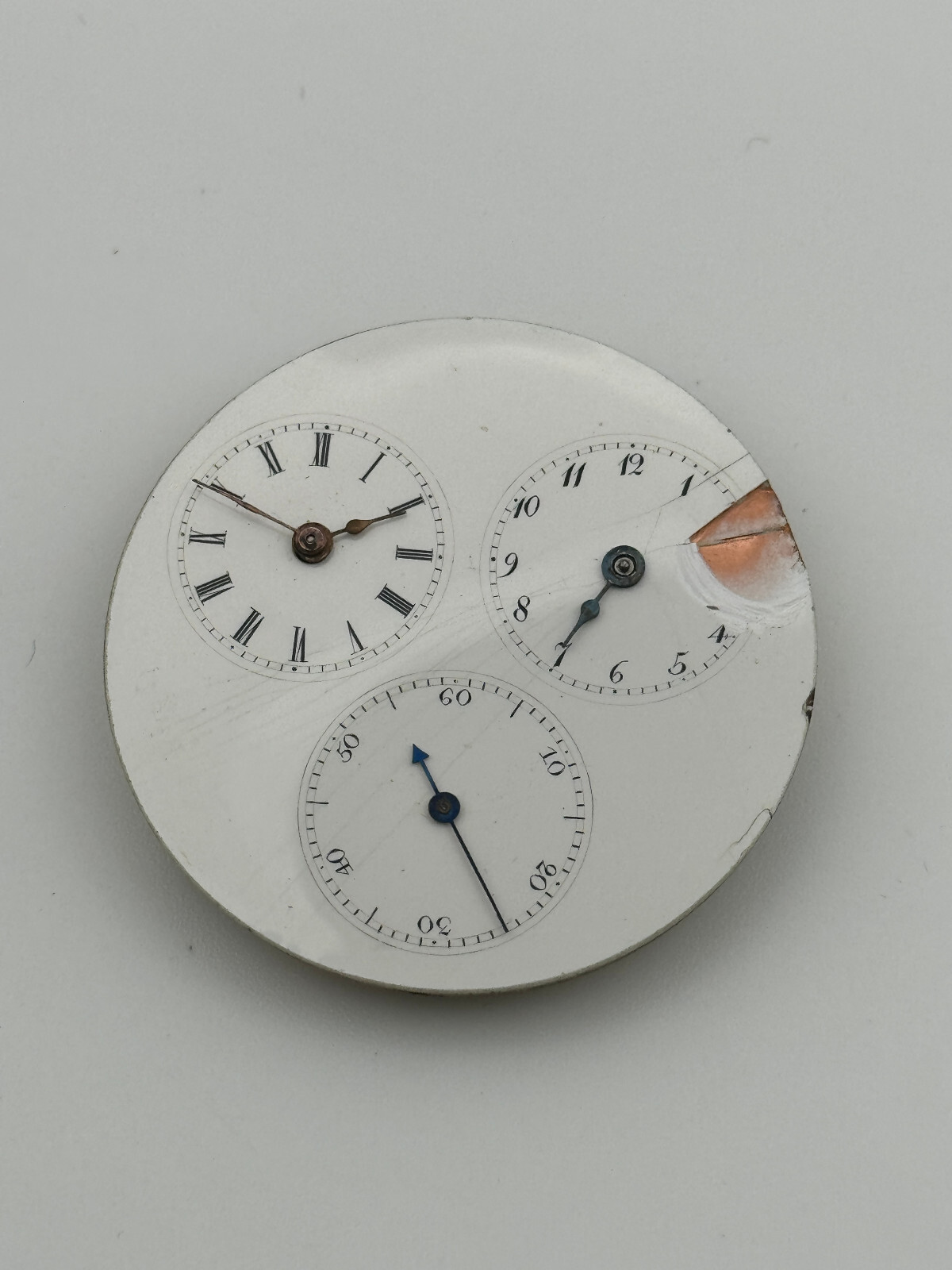 Anonymous pcoket watch gmt dual time cylinder key keys movement movement 40
