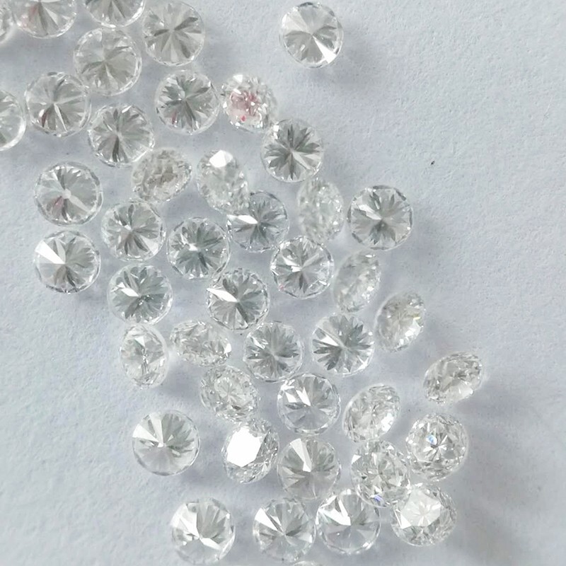 3.80 MM VVS-VS E-F TCW 1.04 Ct of 5 Pieces CVD/HPHT LAB Grown Diamonds Round Cut