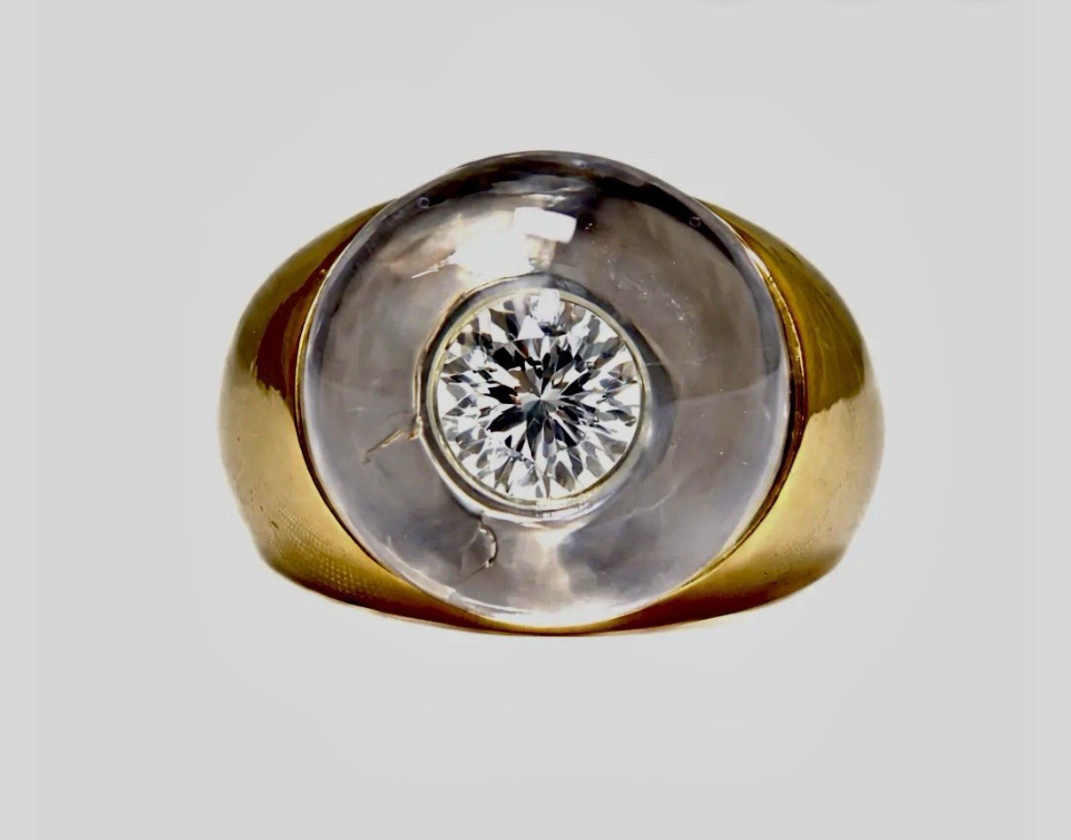 Mauboussin Paris Diamond Rock 18k Ring Size 4.75