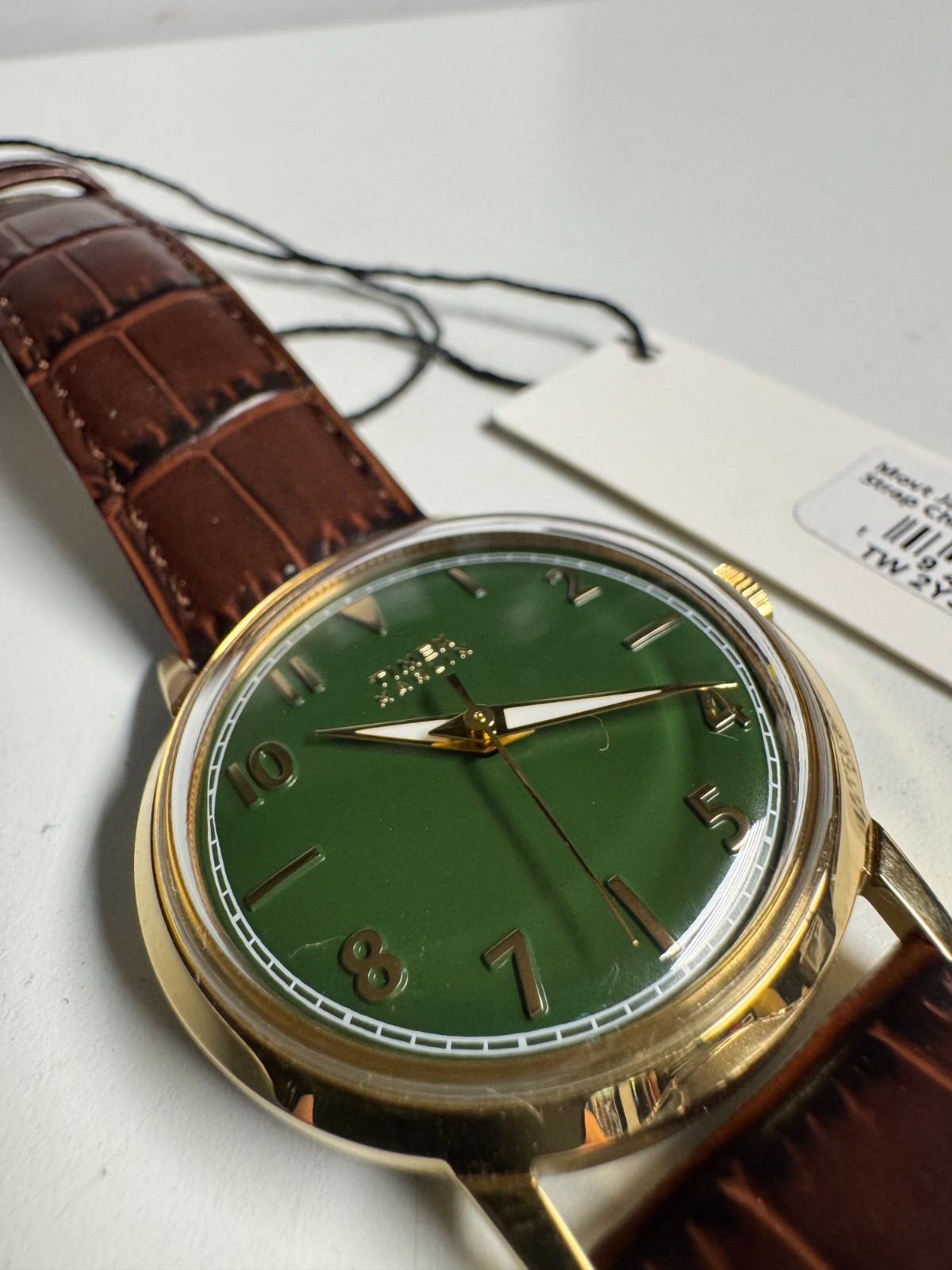 Timex Green Marlin Quartz 34MM Watch TW2Y37800 W/Box Runs Good