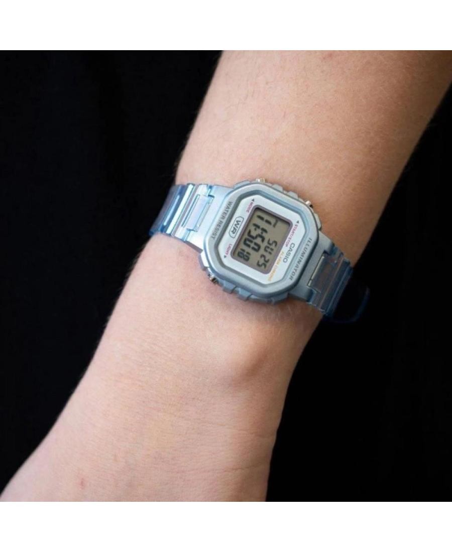 CASIO Women Digital Quartz Casual Watch Classic Dress Blue Dial Waterproof Recta