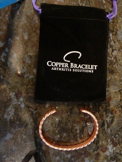 Arthritis Solutions Copper Rope Bracelet Arthritis/Carpal Tunnel 99.9% Pure