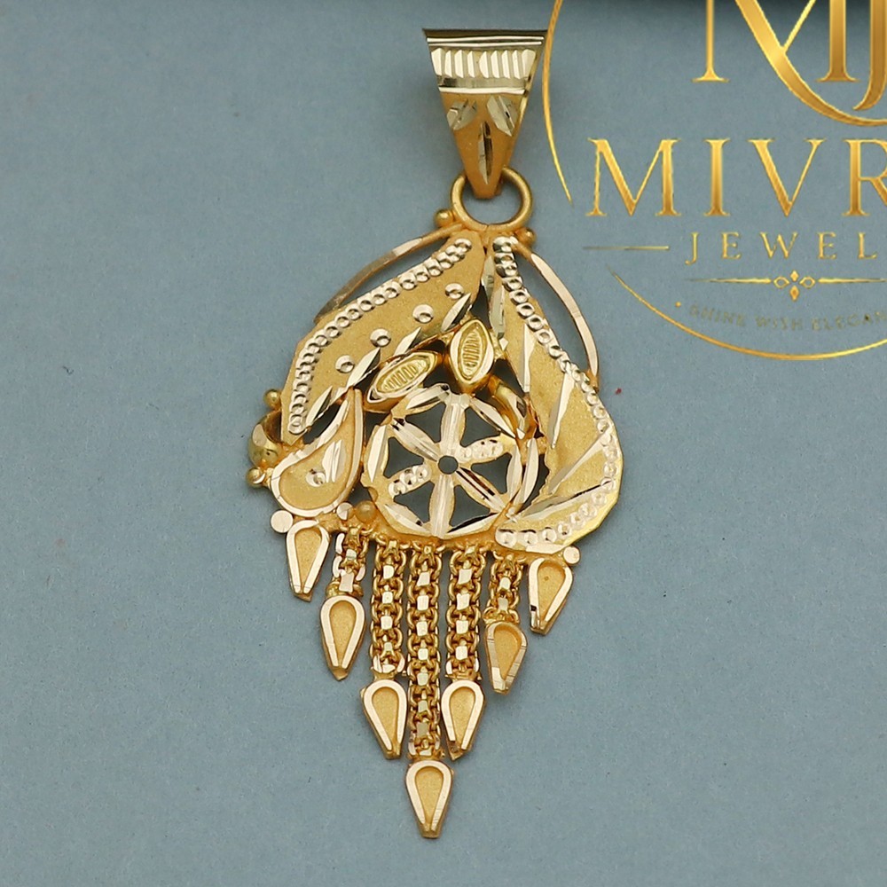 20K Stamp Pure Gold Pendant 4.4cm Great Grand Nephew Cinco De Mayo Gift