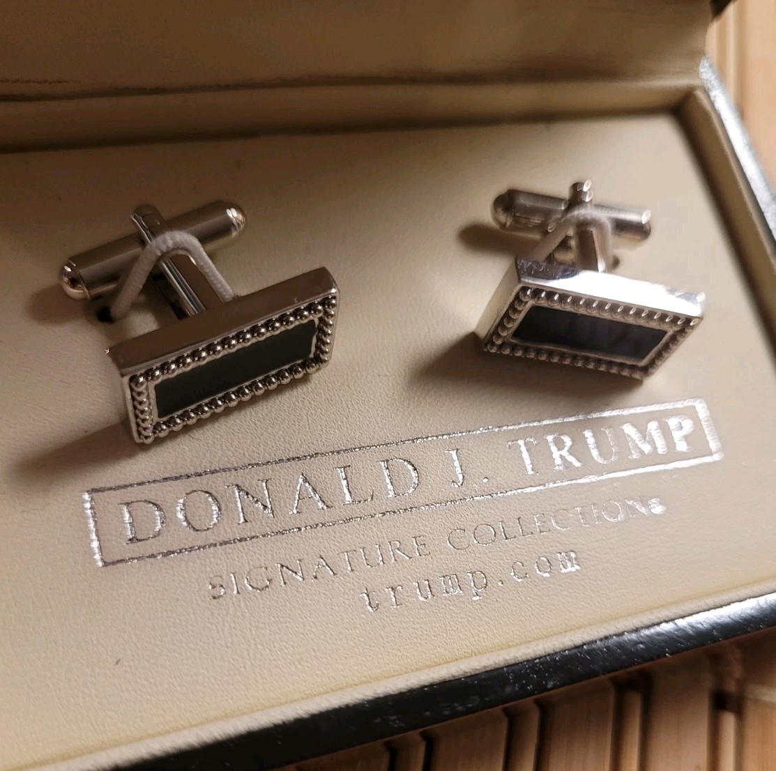 Donald J. Trump Signature Collection Silver-Tone Cufflinks