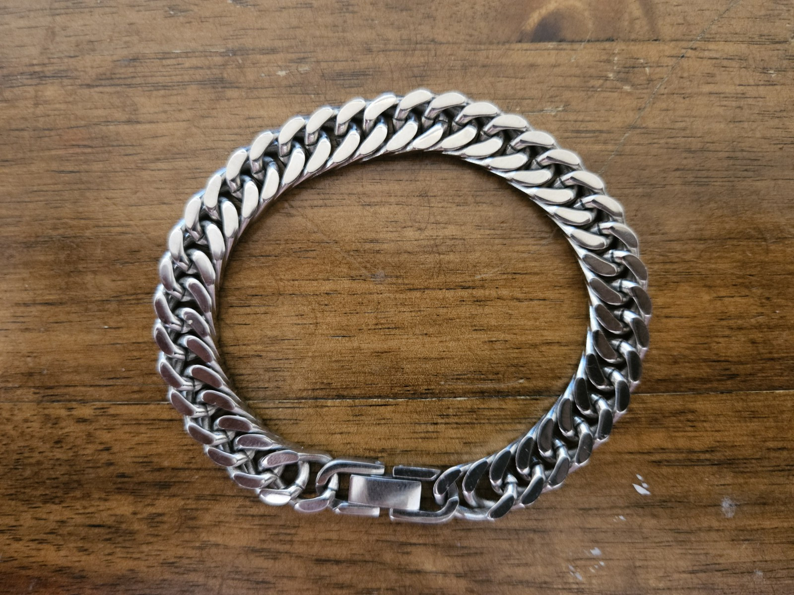 ChainsPro Mens Chain Link Stainless 316L Steel Bracelet W 8 mm L 7.5″/19 cm