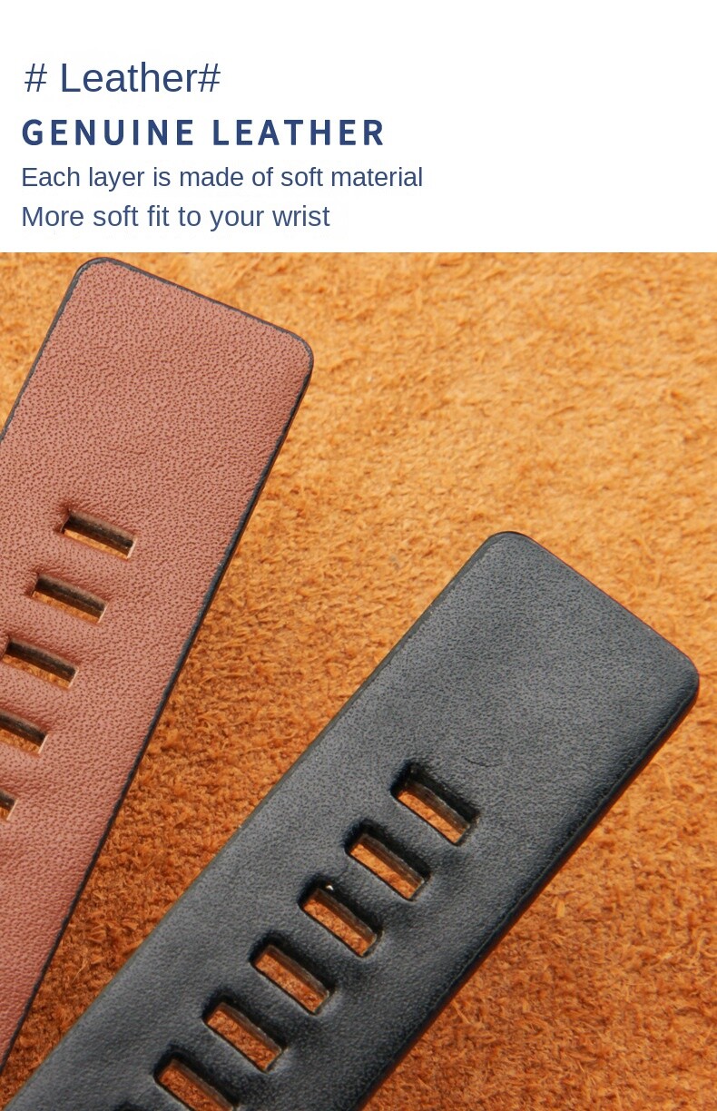 High Quality Genuine Cowhide Watch Strap Band 22/24/26/28/30/32/34mm for Diesel