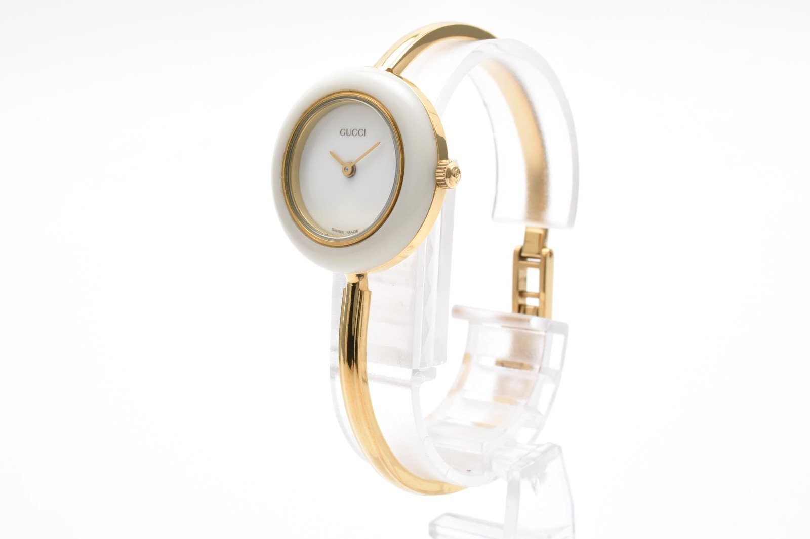 GUCCI Change Bezel 11/12.2 1100L Gold Vintage Quartz Woman’s Watch with Box!