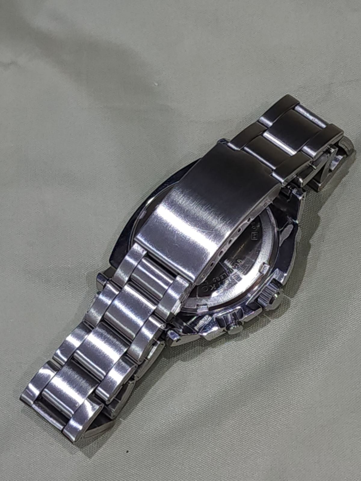 Seiko (SUS AGS) KINETIC 5M42-0E50 A4 Black Dial Japan Vintatage RARE