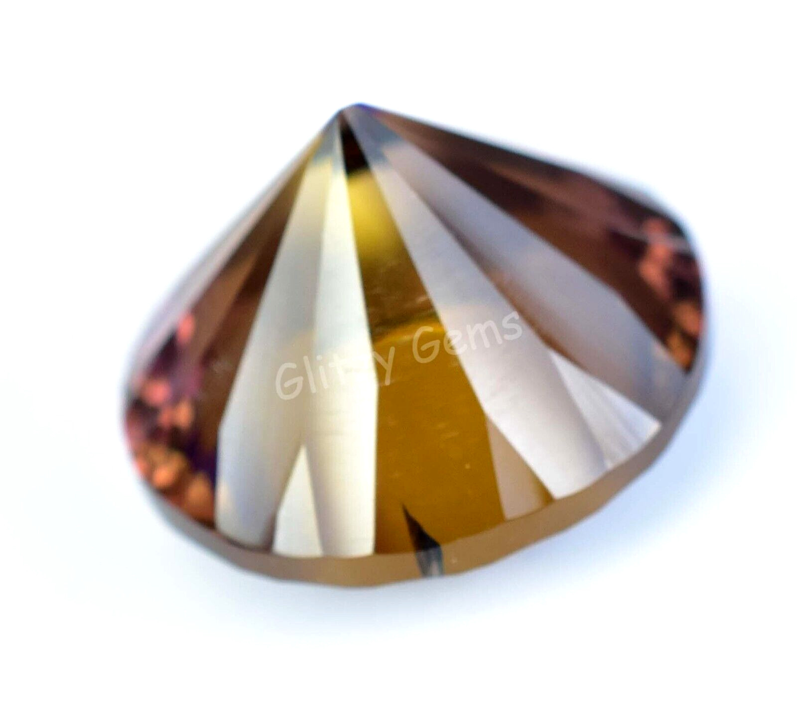 Natural Flawless Bi-Color Ametrine 21.95 Ct Certified Gemstone From Bolivia