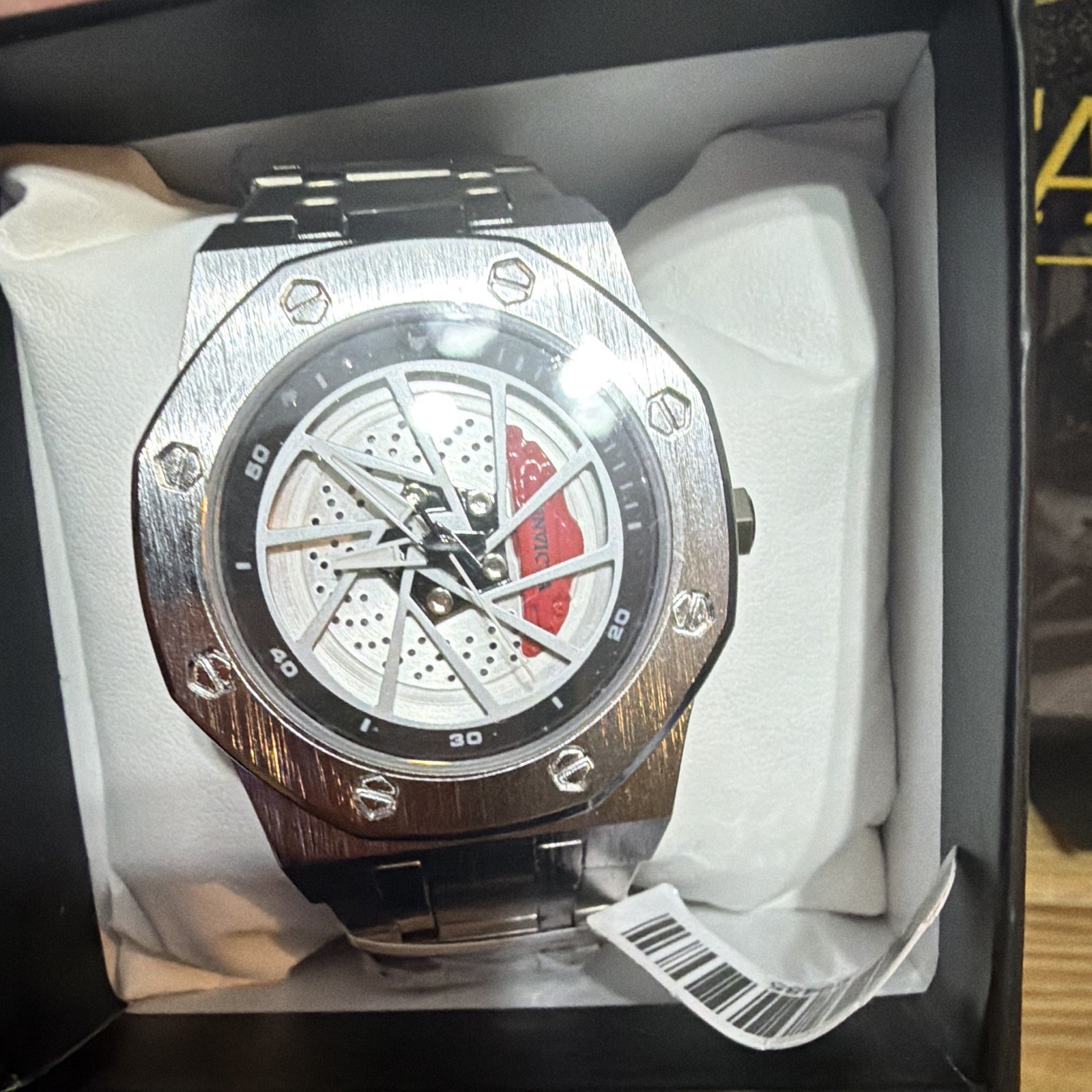 69485 Invicta Speedway Rim Automatic Watch . 42mm Stainless Steel Bracelet
