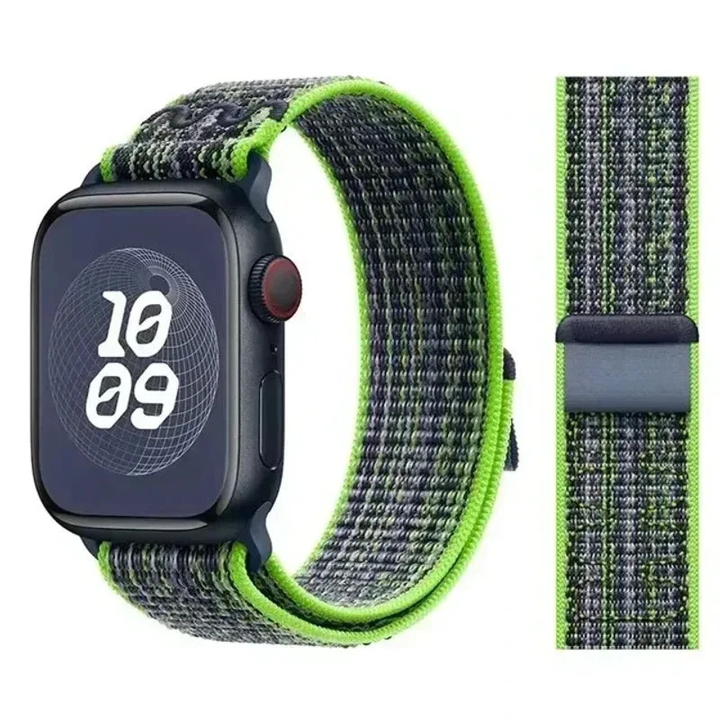 Nylon Classic Sport Loop bracelet correa Apple watch series 9 8 7 5 4 3 Ultra SE