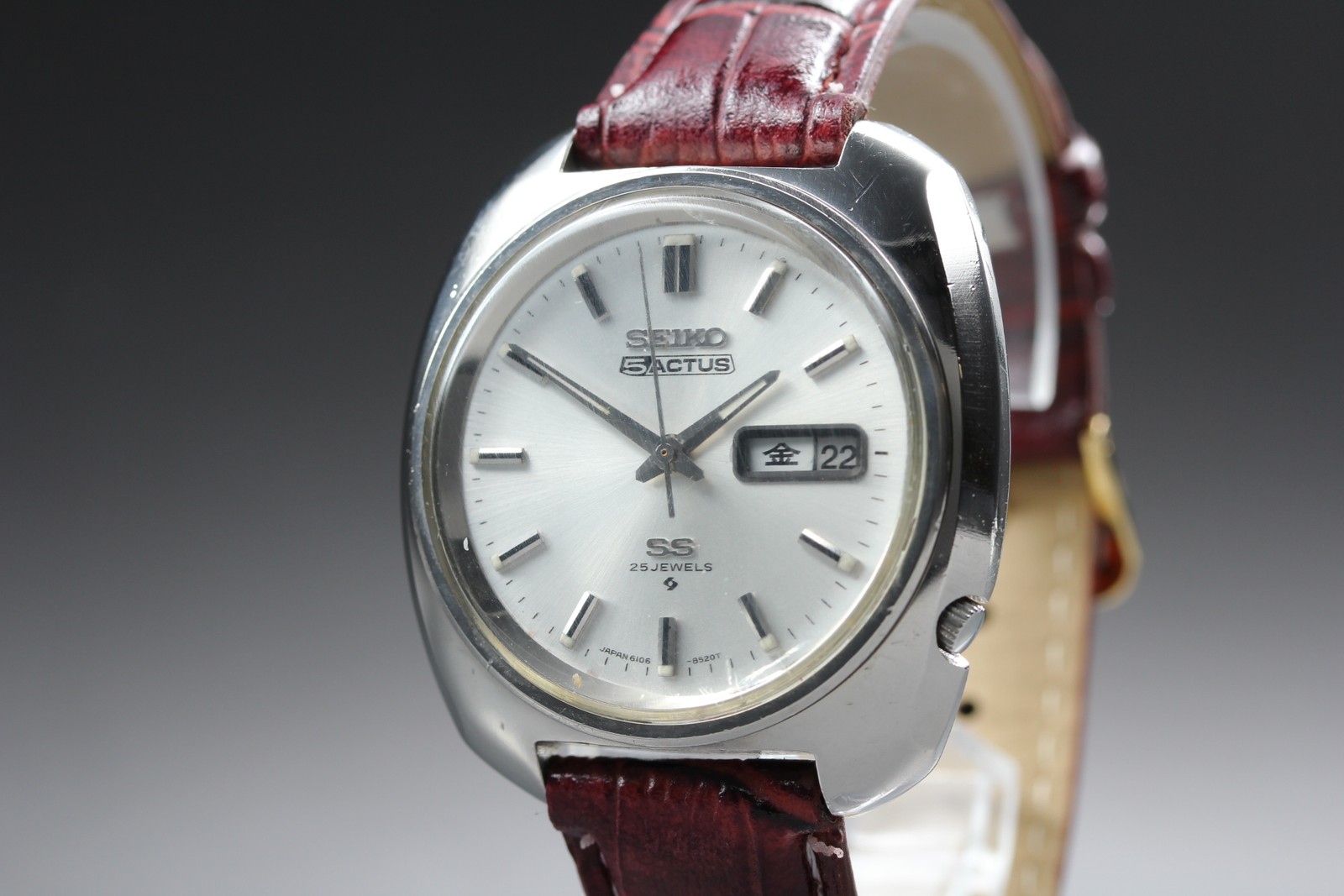 Vintage 1969 [Exc+5] SEIKO 5 ACTUS 6106-8470 Automatic 25J Kanji Men’s Watch
