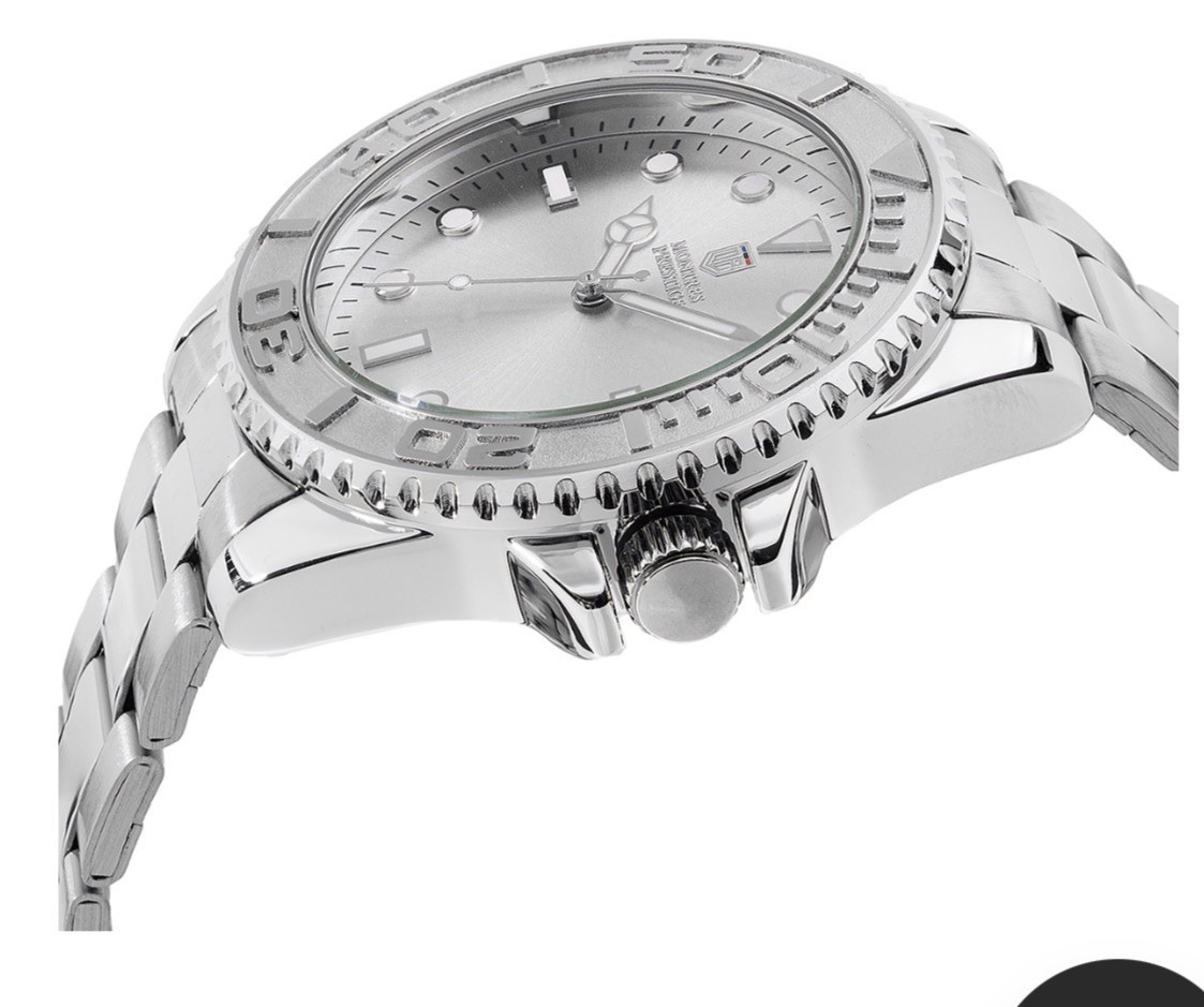 Montres Prestige X Mens 43mm Watch 30m H2o Resist. Flame Fusion Crystal MPW-0266