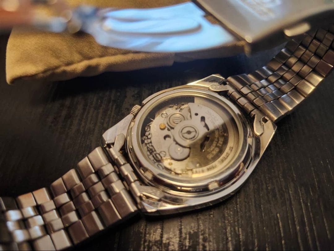 Seiko 5 SNK381KC K1 Box Included Manual Papers Extra Links Automatic Mens